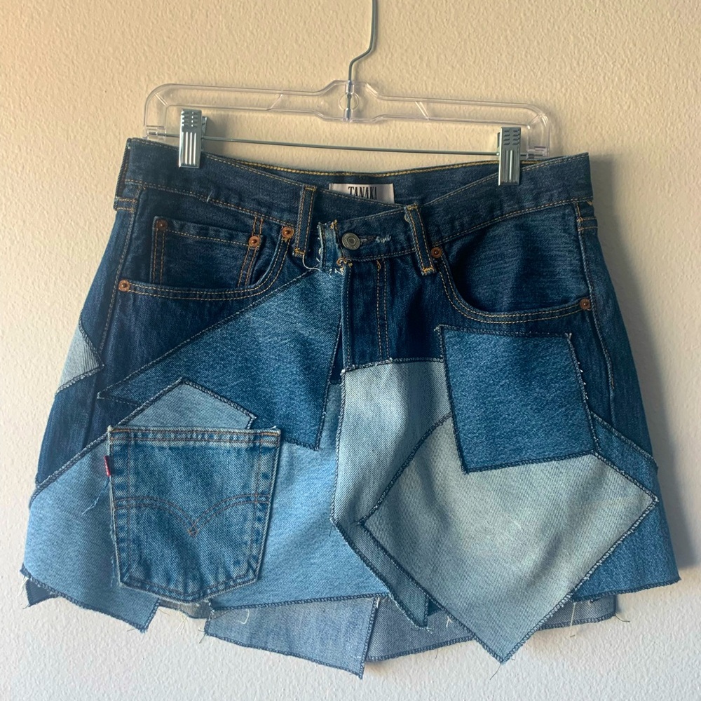 Tanaka Vintage Repurposed Denim Skirt